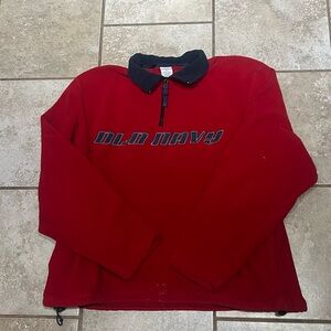 Y2K Old Navy Red Quarter-zip